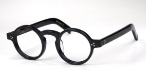 Lesca Lunettes S. Freud runde Brille, schwarz