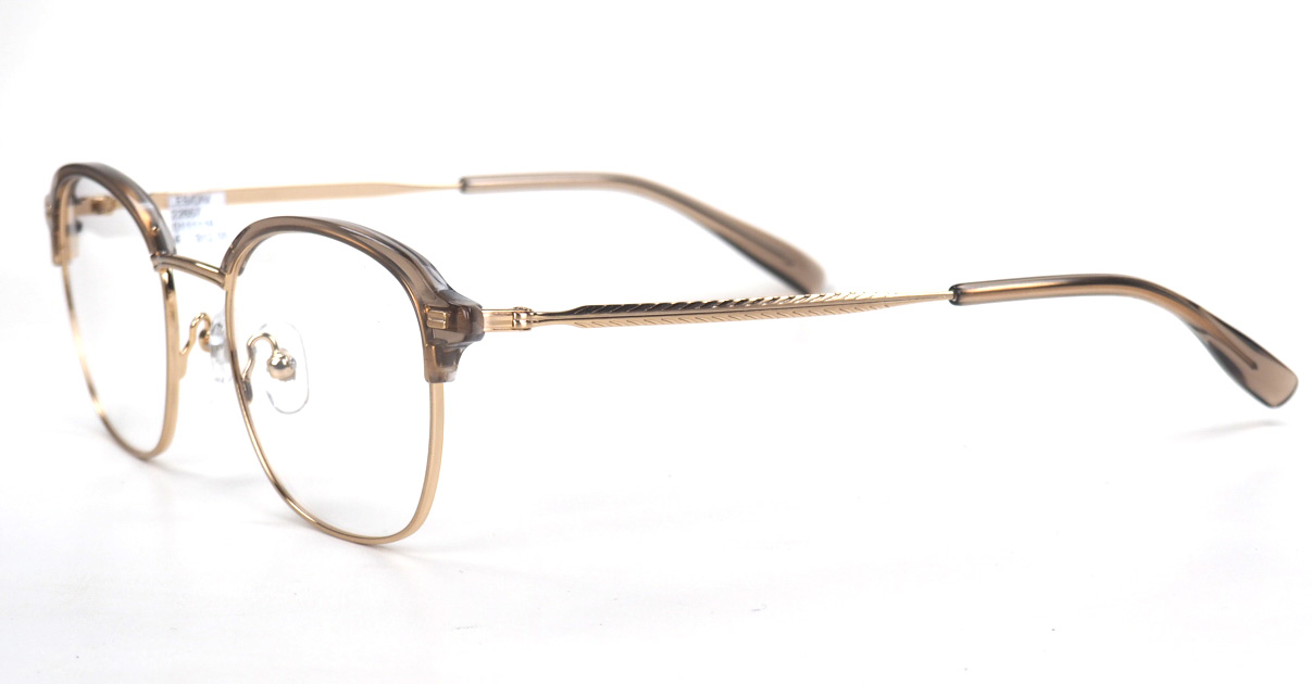 Lesca Lunetier Kombi Brille Metallbrille mit Oberbalken – Bild 3