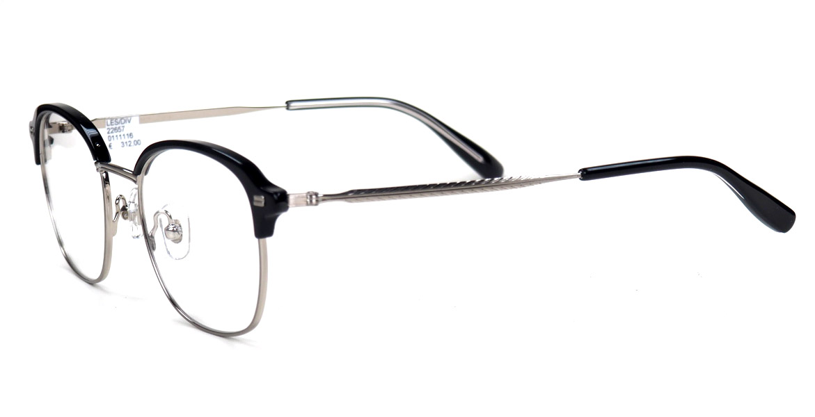 Lesca Lunetier Kombi Brille Metallbrille mit Oberbalken – Bild 2
