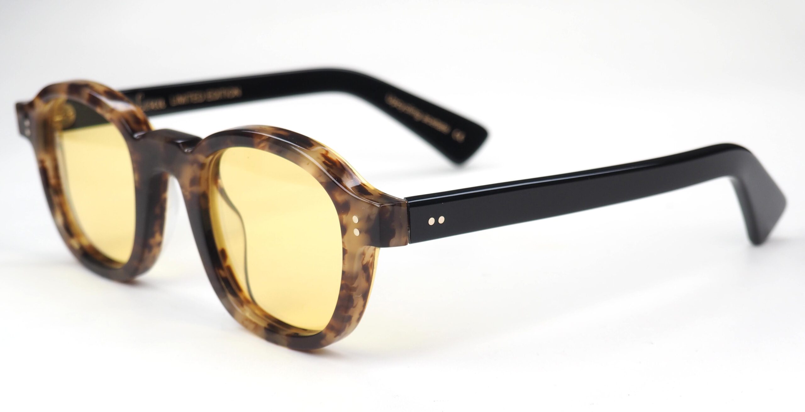 Lesca Limited Edition Modell Brut Panto col.1, upcycling acetate in 8mm – Bild 2