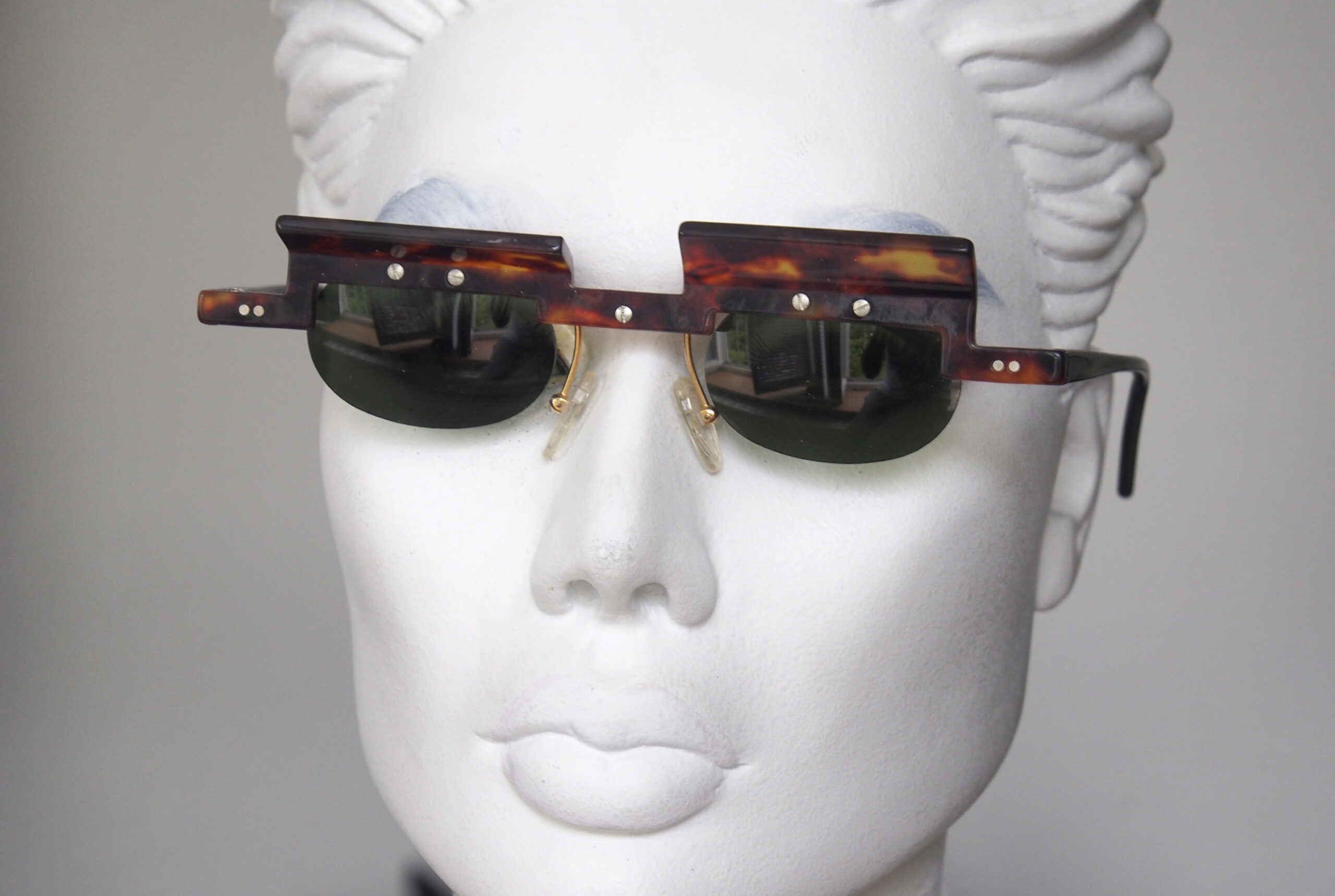 Maske Jota, Vintage-Cateye-Designerbrille eyewear aus Acetat, made in Berlin – Bild 3