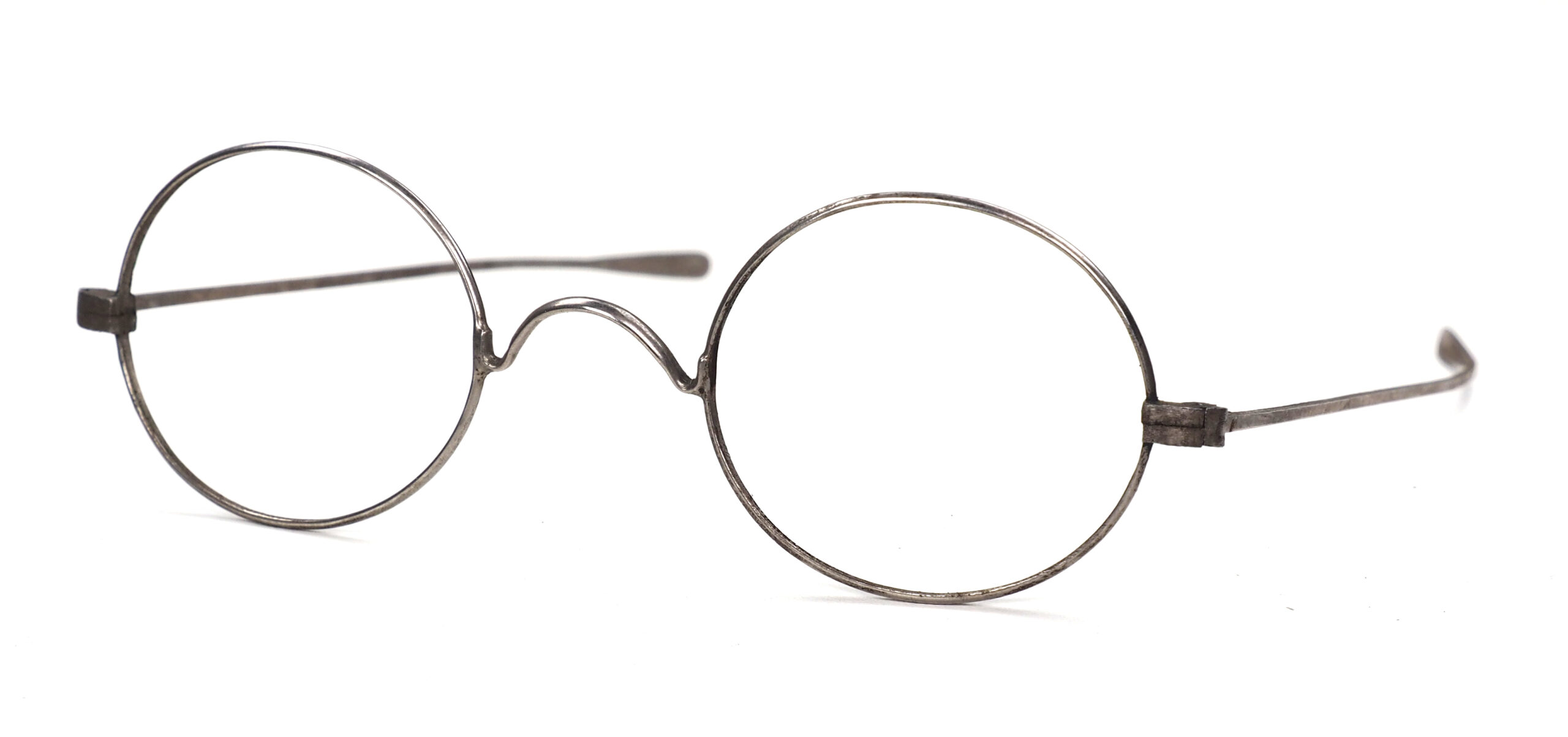 Ovale antike Brille aus Ende des 19. Jahrhunderts, original und fabrikneu