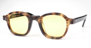 Lesca Limited Edition Modell Brut Panto col.1, upcycling acetate in 8mm