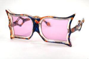 Peggy Guggenheim Brille handmade, außergewöhnliche Brille, coole Vintagebrille