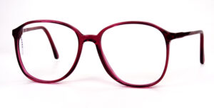 Rote Vintagebrille, original Metzler, 1980er Jahre