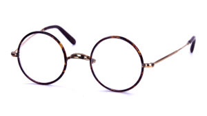 Runde Antikbrille mit Windsorrändern, in 12 Karat Golddoublé, aus den 40er Jahren