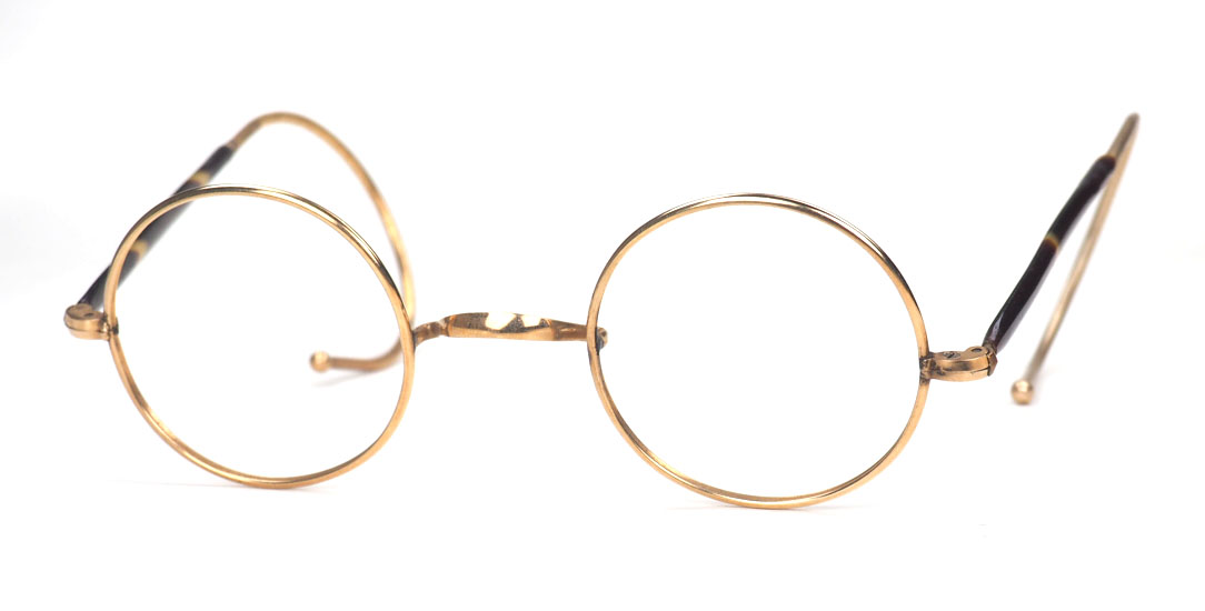 Runde Antikbrille 14 Karat Golddoublé aus den 30er Jahren