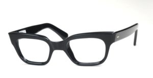 Schwarze Rockabilly Brille der 50er Jahre, noch fabrikneu