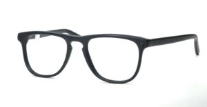 Vintagebrille in schwarzmatt, 80er Jahre, fabrikneu und ungetragen