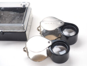 Steinlupen Set 10 fache Vergrößerung, Made in USA