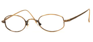 90er Jahre echte, kleine Vintagebrille aus Titan