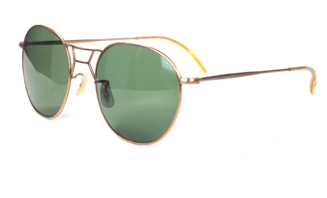 True Vintage-Sonnenbrille der 40er Jahre, mit grünen Gläsern, ungetragen – Bild 3