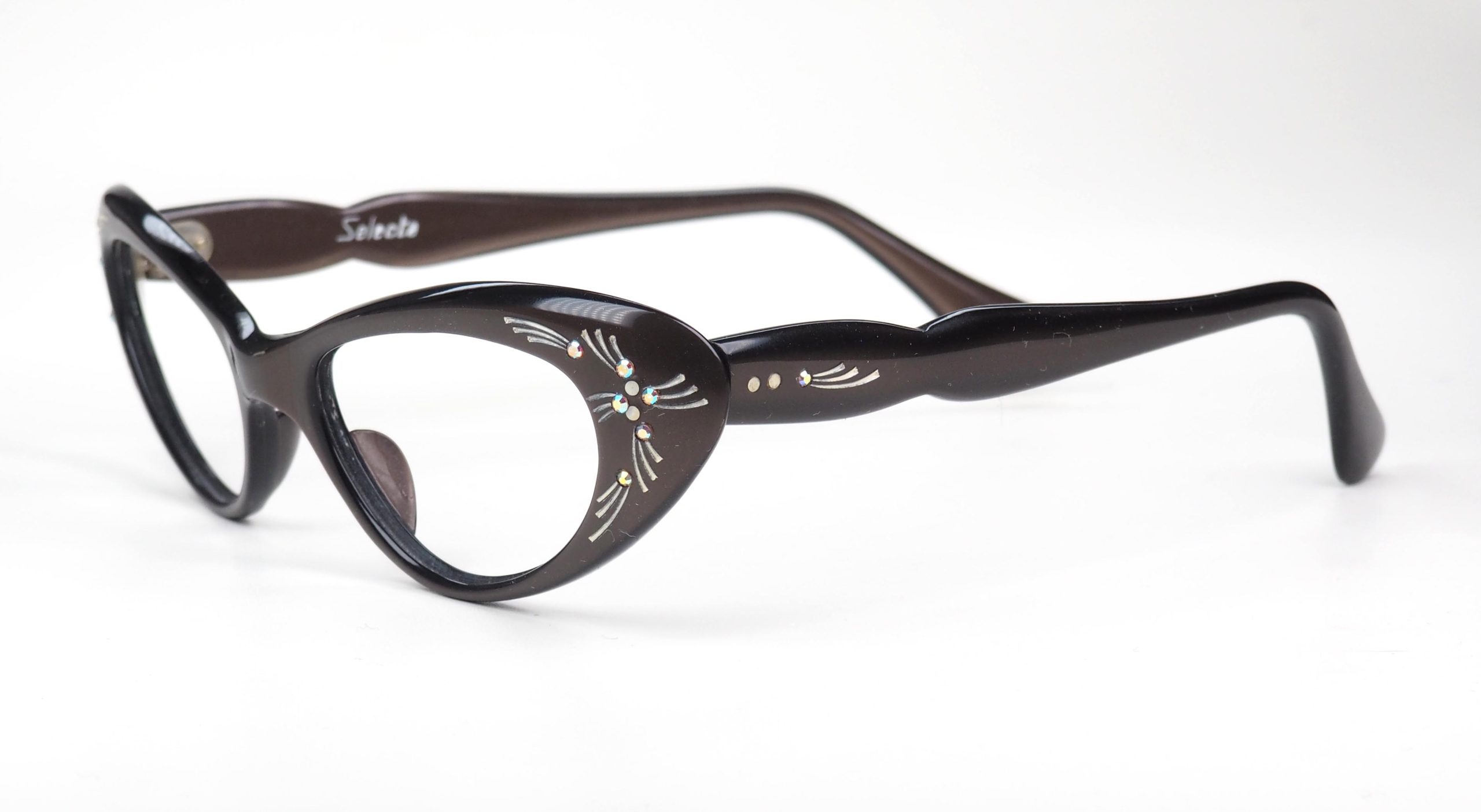 Vintage Cateye Brille der 60er Jahre, Schmetterlingsbrille – Bild 2