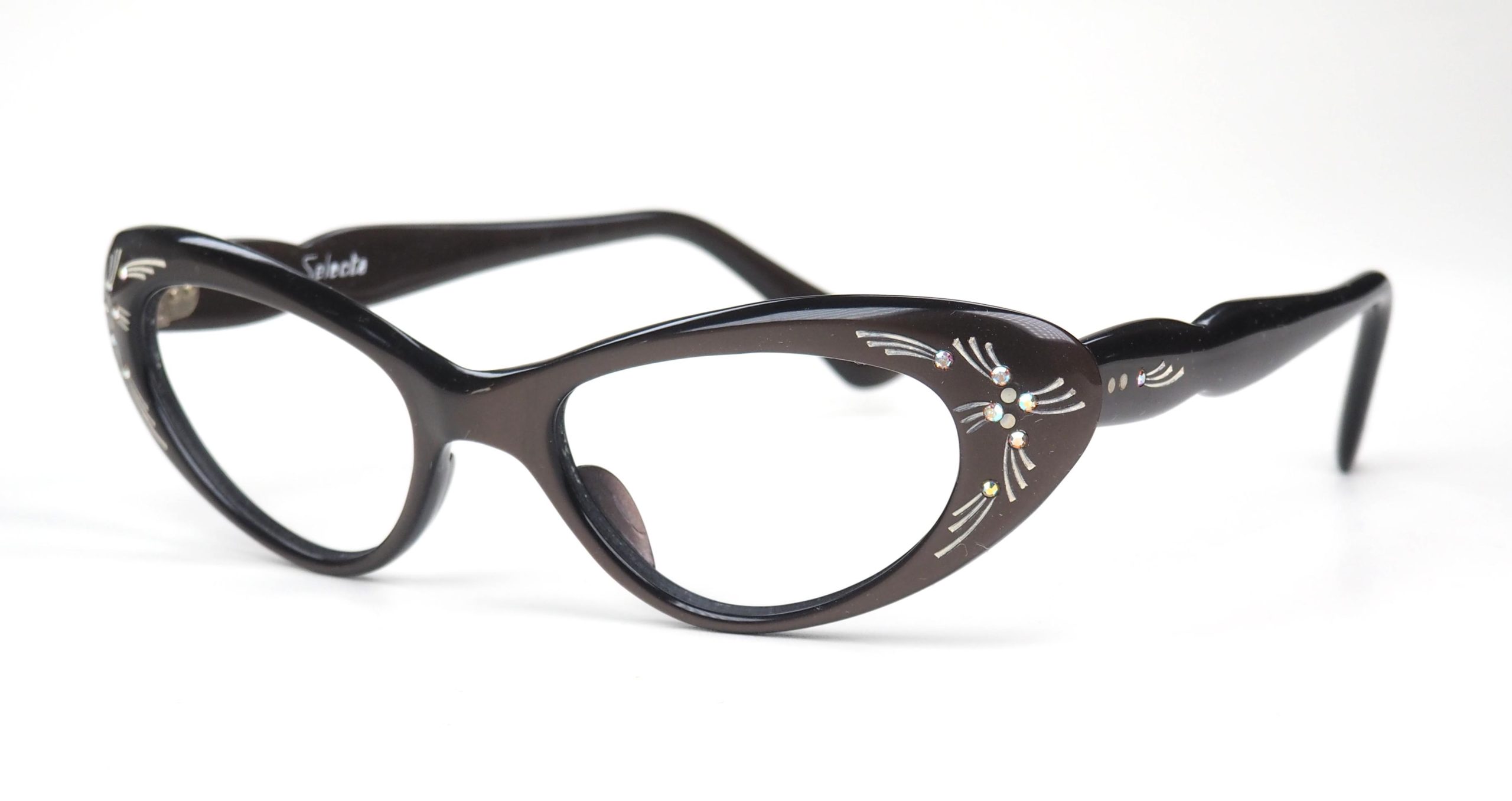 Vintage Cateye Brille der 60er Jahre, Schmetterlingsbrille