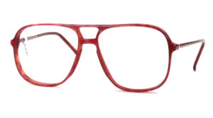 Große Vintagebrille mit Doppelsteg aus Kunststoff, aus den 70er Jahren