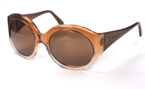 Sonnenbrille Vintage Collection mit breiten Bügeln in hellbraun