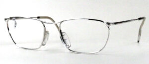 Brillengestell Marwitz Zeiss-Brille, aus den 70er Jahren, in Weißgolddoublé