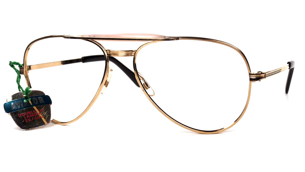 Vintagebrille aus den 70er Jahren aus Golddoublé