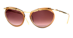 50er Jahre Vintagebrille, Cateye-Sonnenbrille mit farbverlaufenden Gläsern