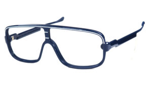Brille mit Steckbügeln und zusätzlichen Sportbügeln zum besseren Halt, echt Vintage