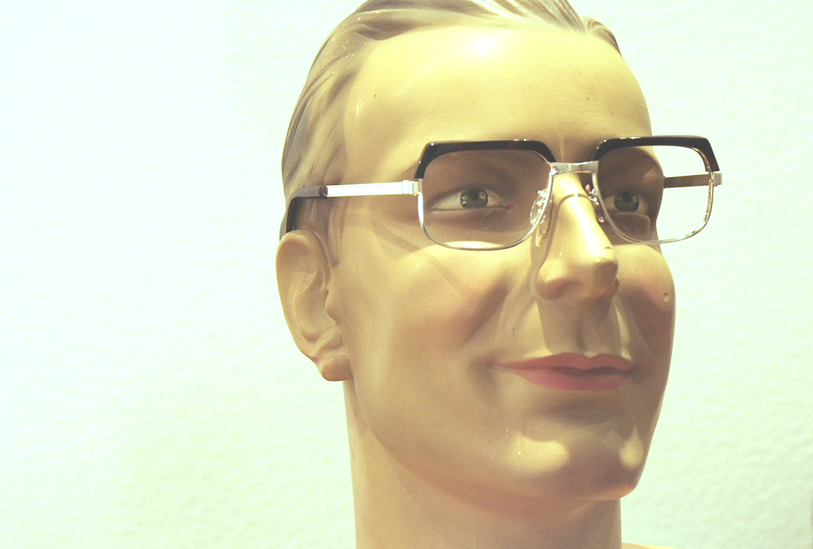 Dalai Lama Brille, Browline von Selecta New York, silberfarben – Bild 3