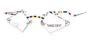 Bunte Bohrbrille in flippigem Design von Take Off