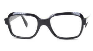 Echte Vintagebrille der 70er Jahre aus Acetat in schwarz