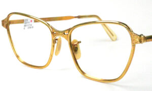 Seltene Vintagebrille der 30er/40er Jahre, 12 Karat Golddoublé