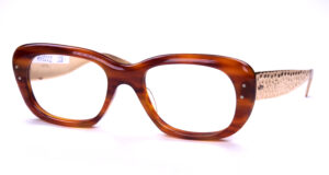 True Vintagebrille der 60er Jahre Acetat, mit Metallbügeln