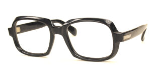 70er Jahre echte Vintagebrille in schwarz