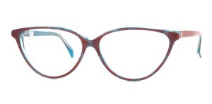 Vintagebrille der 90er Jahre, groĂźe Cateyebrille