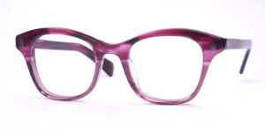 Große, echte Heritage- Vintagebrille der 80er Jahre, ausgefallenes Lila
