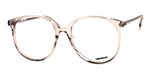 Große Vintagebrille der 80er Jahre in transparent