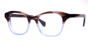 Große, echte Heritage-Vintagebrille der 80er Jahre, halbkaschiert