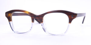 Große Cateye Vintagebrille der 80er Jahre, 1/2 kaschiert