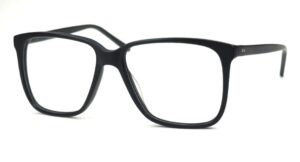 Schwarze Vintagebrille der 80er Jahre, aus leichtem Kunststoff, große Brille
