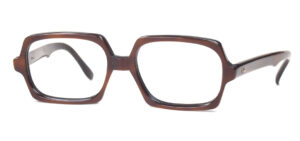 Schöne, eckige Vintagebrille der 70er Jahre, aus Mehrschichtmaterial