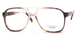 Vintagebrille mit Doppelsteg aus Kunststoff der 70er Jahre, fabrikneu
