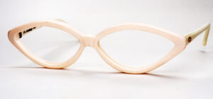Weiße Brille, Vintage Brillengestell, Damenbrille aus den 60er Jahren